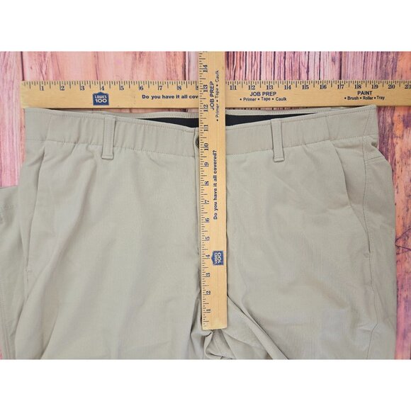 Under Armour Mens Showdown Golf Pants 38x32 Nylon/Elastane Beige - Picture 7 of 8